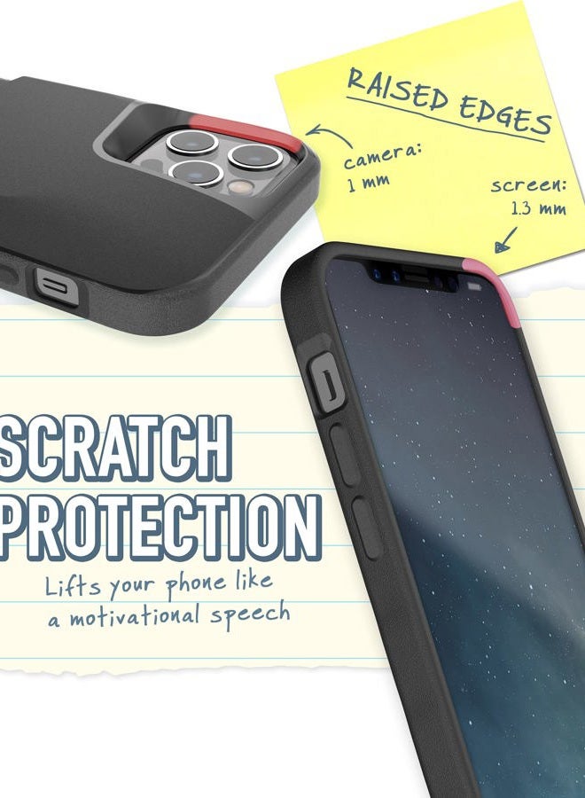 Smartish ® iPhone 12/12 Pro Wallet Case - Wallet Slayer Vol. 1 [Slim Thin + Protective] Credit Card Cash Holder - Drop Tested Hidden Card Slot Cover Compatible with Apple iPhone 12 - Black Tie Affair - Image 4